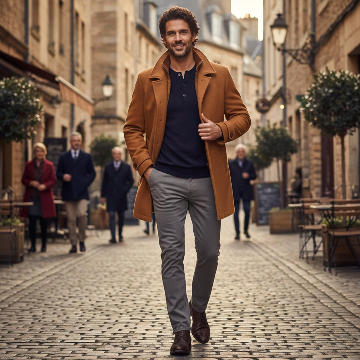 Devin | Men's Wool Blend Jacket, Tailored Smart Jacket | Animated Apparel