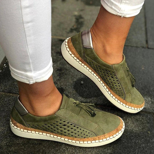 Diann | Women's Ortho Comfort Slip-On Sneakers - Green