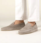 Bennett | Men's Slip-On Loafers with Cushioned Sole, Smart Casual Loafers | Animated Apparel | Beige