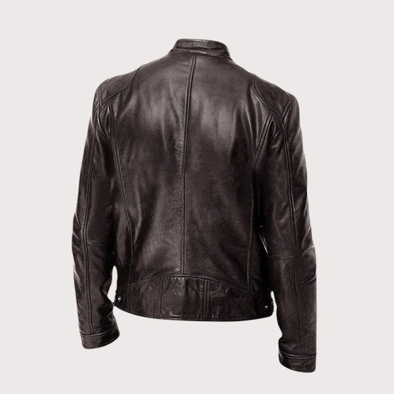 Douglas | Men's Premium Leather Jacket, Classic Tailored Jacket | Animated Apparel
