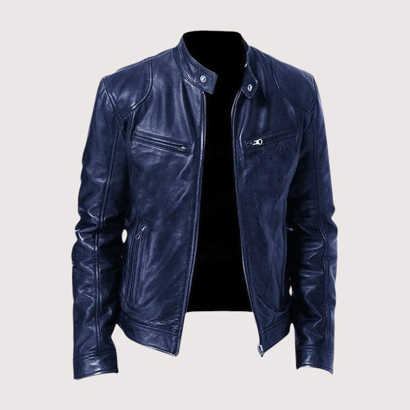 Douglas | Men's Premium Leather Jacket, Classic Tailored Jacket | Animated Apparel