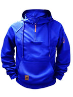 Dylan | Men's Half-Zip Hooded Pullover, Kangaroo Pocket Hoodie | Animated Apparel
