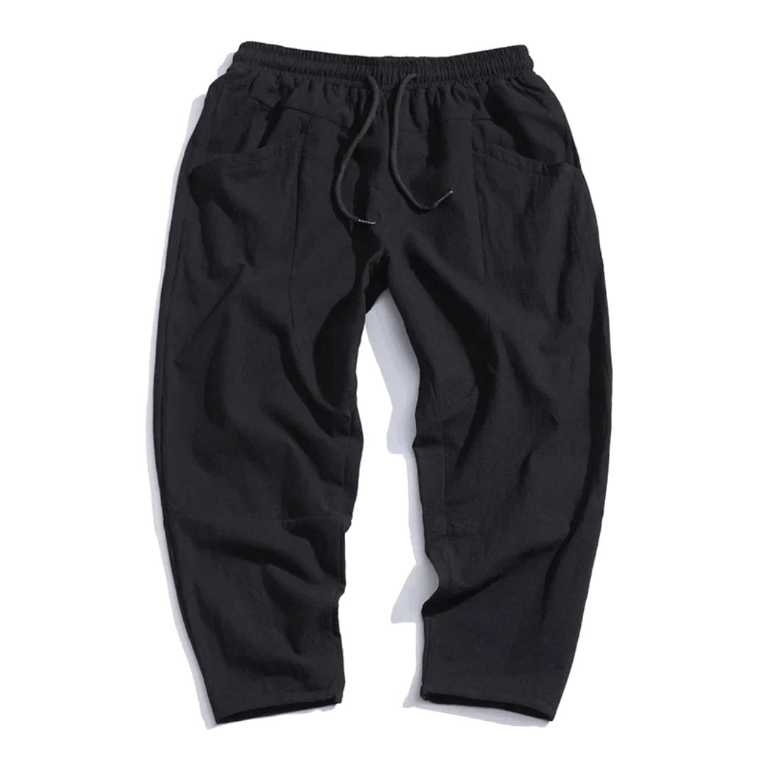 Thomas | Men's Tapered Drawstring Trousers, Relaxed Fit Trousers | Animated Apparel