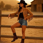 Edith | Women's Leather Cowboy Boots, Western Style Ankle Boots | Animated Apparel