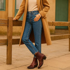 Edith | Women's Leather Cowboy Boots, Western Style Ankle Boots | Animated Apparel