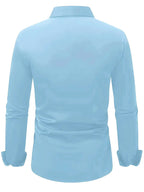 Edward | Men's Long-Sleeved Breathable Shirt, Slim-Fit Smart Shirt | Animated Apparel