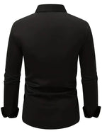 Edward | Men's Long-Sleeved Breathable Shirt, Slim-Fit Smart Shirt | Animated Apparel