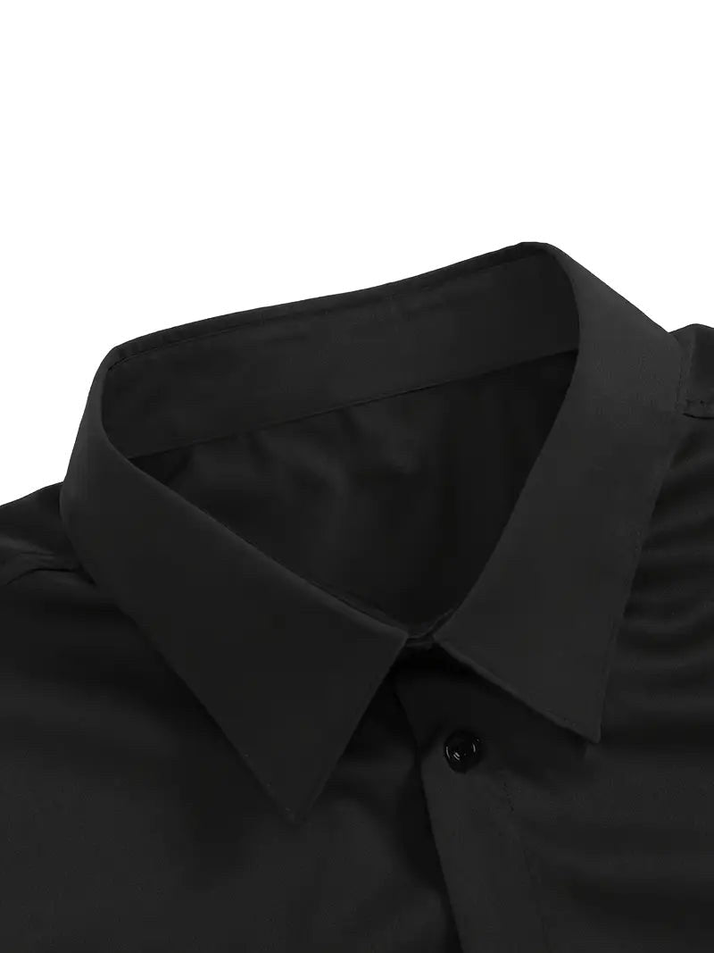 Edward | Men's Long-Sleeved Breathable Shirt, Slim-Fit Smart Shirt | Animated Apparel