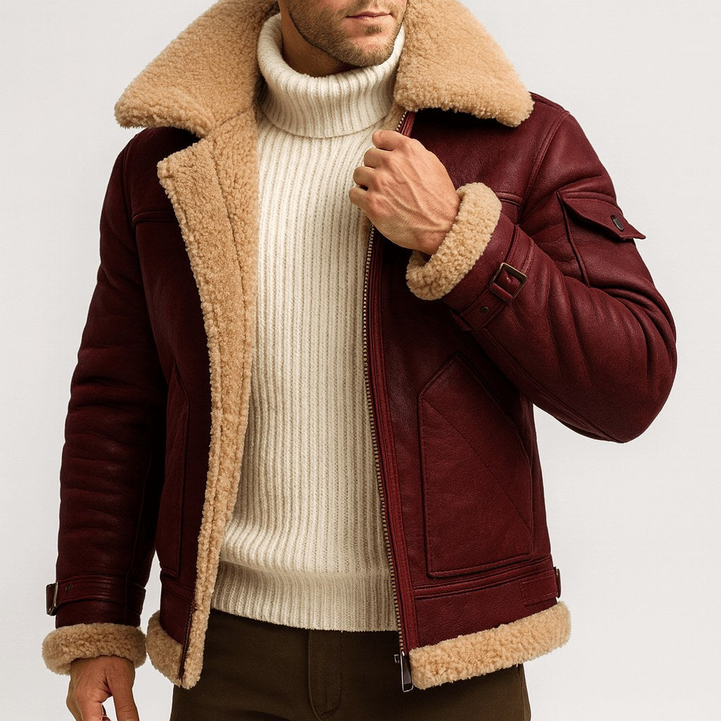 Aubrey | Women's Leather Jacket in Camel, Classic Leather Jacket | Animated Apparel