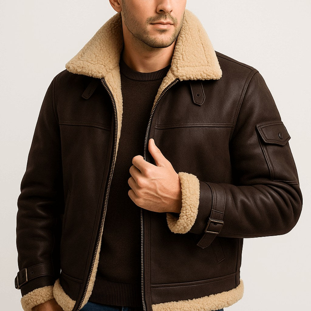 Aubrey | Women's Leather Jacket in Camel, Classic Leather Jacket | Animated Apparel