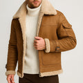 Aubrey | Women's Leather Jacket in Camel, Classic Leather Jacket | Animated Apparel