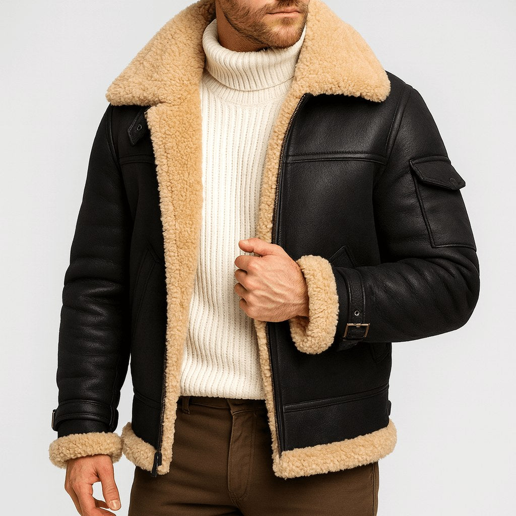 Aubrey | Women's Leather Jacket in Camel, Classic Leather Jacket | Animated Apparel