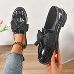 Ella | Women's Slip-On Shoes with Round Toe and Knot Detail, Platform Slip-On Shoes | Animated Apparel