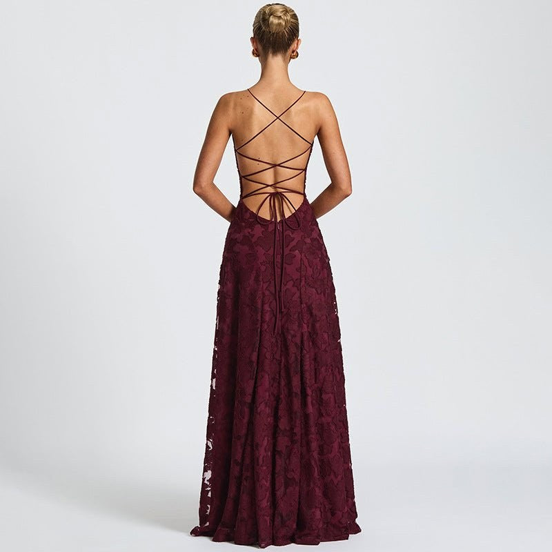 Eliana | Women's Floral Print Elegant Maxi Dress - image 3