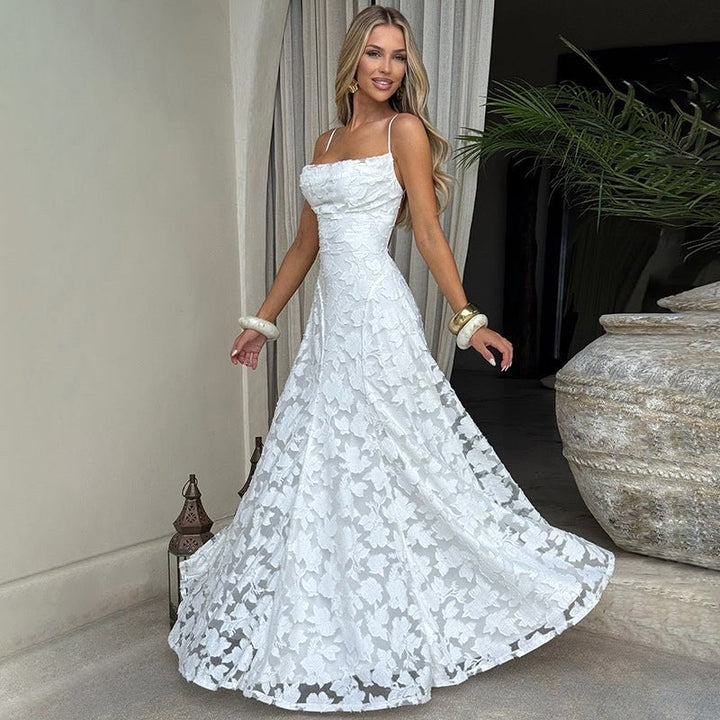Eliana | Women's Floral Print Elegant Maxi Dress - image 4