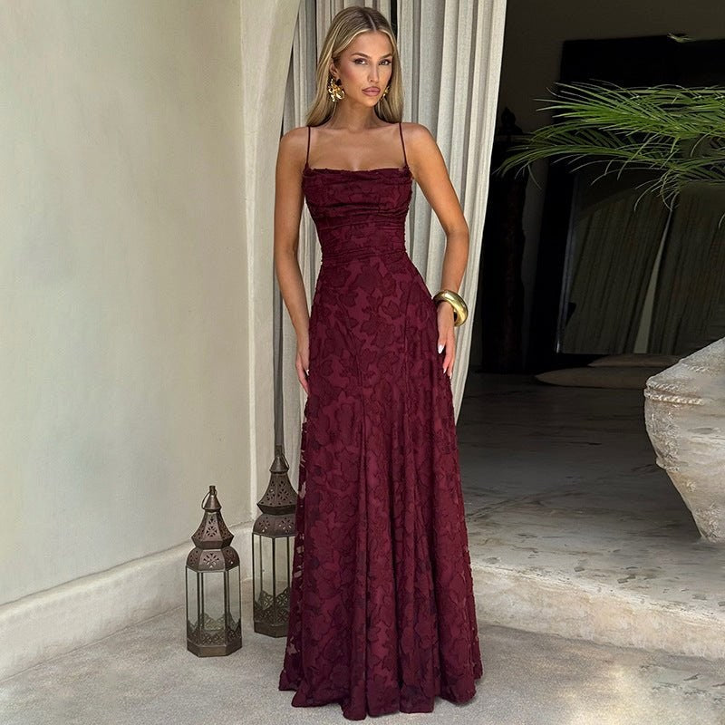 Eliana | Women's Floral Print Elegant Maxi Dress - image 5
