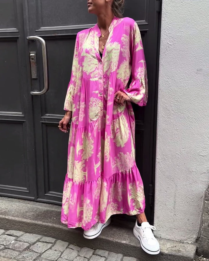 Eliana | Women's Floral Print Maxi Dress - image 11
