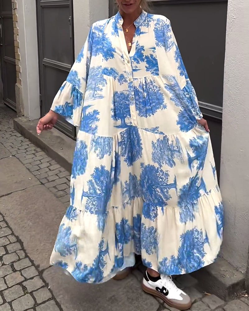 Eliana | Women's Floral Print Maxi Dress - image 12