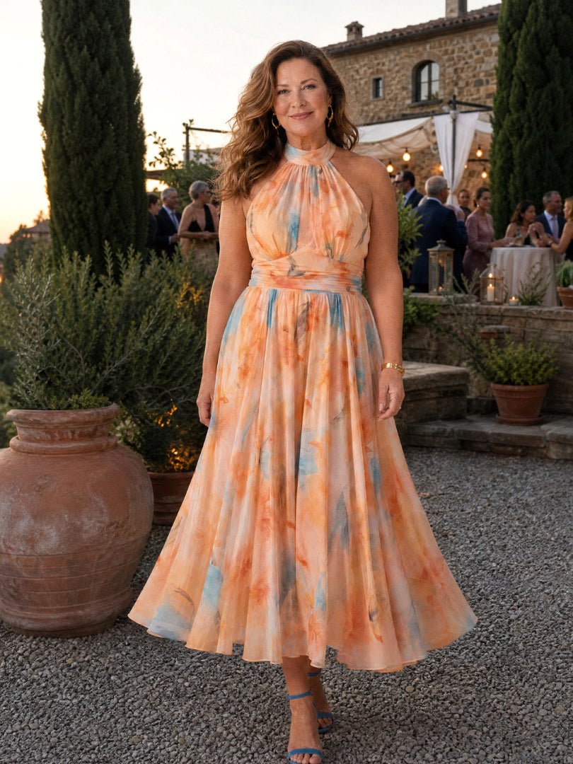 Elin | Women's Halter Midi Dress - image 6