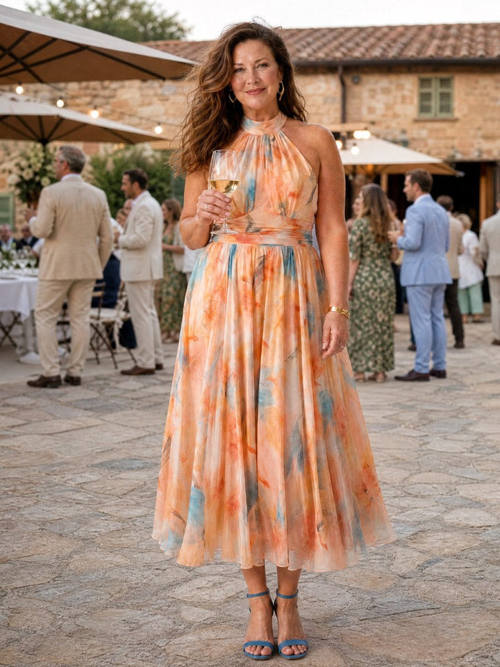 Elin | Women's Halter Midi Dress - image 7