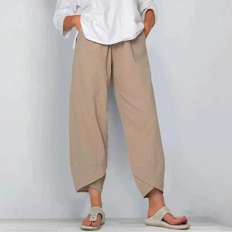 Elina | Women's Lightweight Summer Trousers - Black