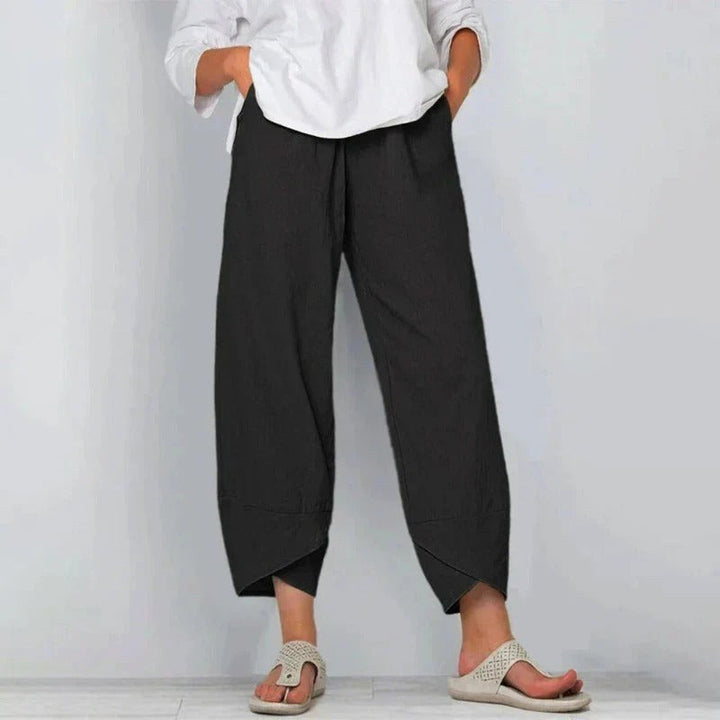 Elina | Women's Lightweight Summer Trousers - Military Green