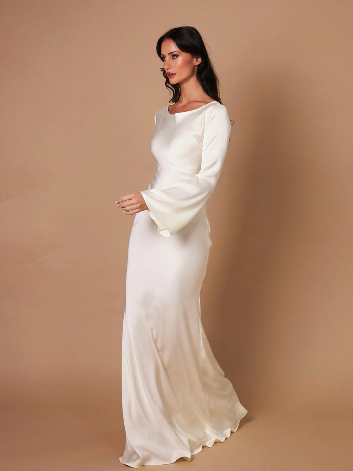 Elina | Women's Long Sleeve Maxi Dress - image 10