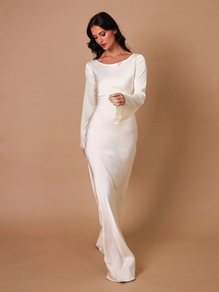 Elina | Women's Long Sleeve Maxi Dress - image 11