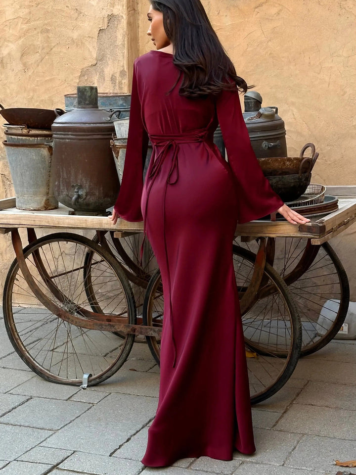 Elina | Women's Long Sleeve Maxi Dress - image 21