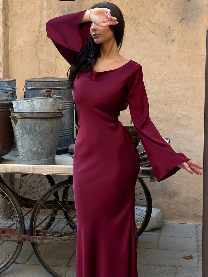 Elina | Women's Long Sleeve Maxi Dress - image 22