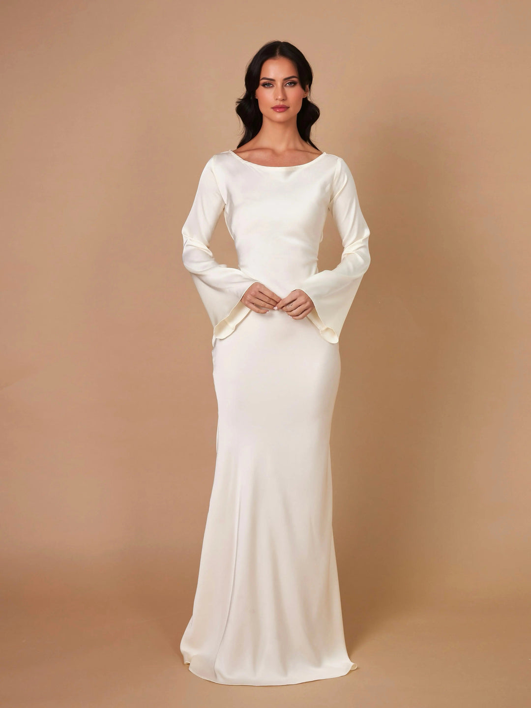 Elina | Women's Long Sleeve Maxi Dress - image 9