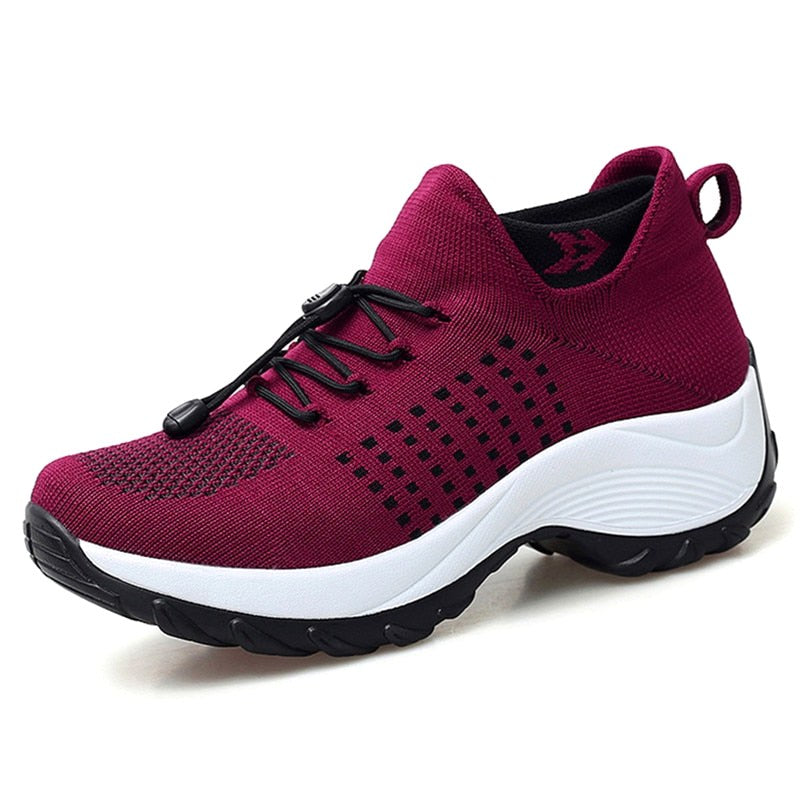 Elina | Women's Orthopedic Comfort Shoes - Black White