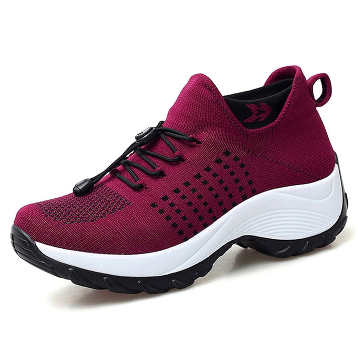 Elina | Women's Orthopedic Comfort Shoes - Black White