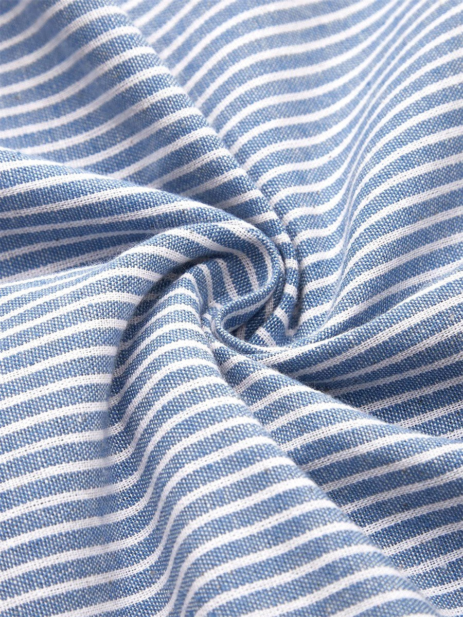 Elina | Women's Striped Button-Front Midi Dress - image 3
