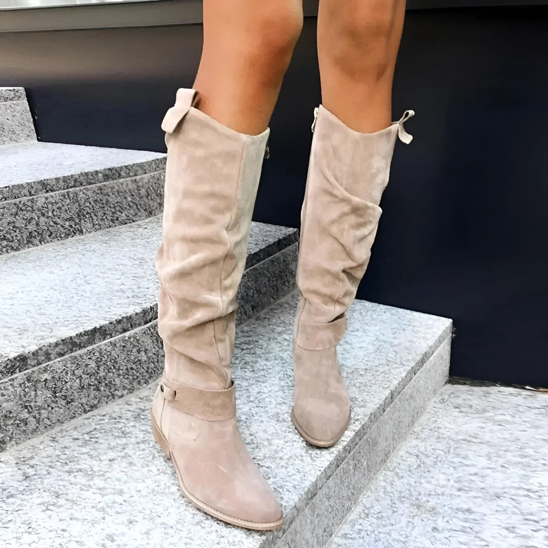 Eliza | Women's Suede-Effect Ankle Boots, Premium Autumn Boots | Animated Apparel