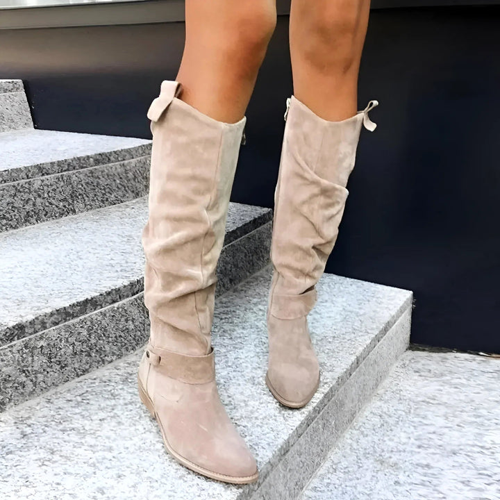 Eliza | Women's Suede-Effect Ankle Boots, Premium Autumn Boots | Animated Apparel
