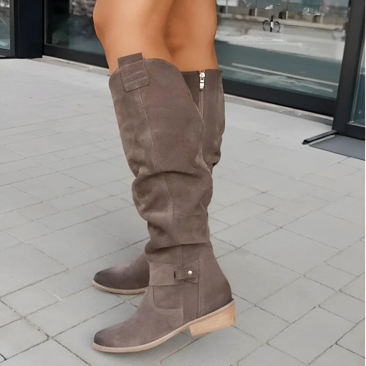 Eliza | Women's Suede-Effect Ankle Boots, Premium Autumn Boots | Animated Apparel