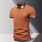 Alexander | Men's Polo Shirt with Contrast Collar, Smart Casual Polo Shirt | Animated Apparel
