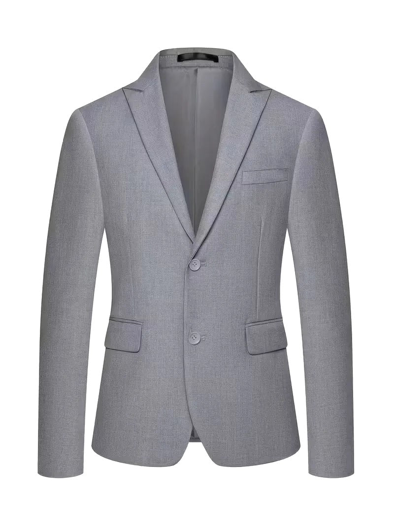 Elliot | Men's Slim-Fit Three-Piece Suit, Double-Breasted Waistcoat Trouser Suit | Animated Apparel