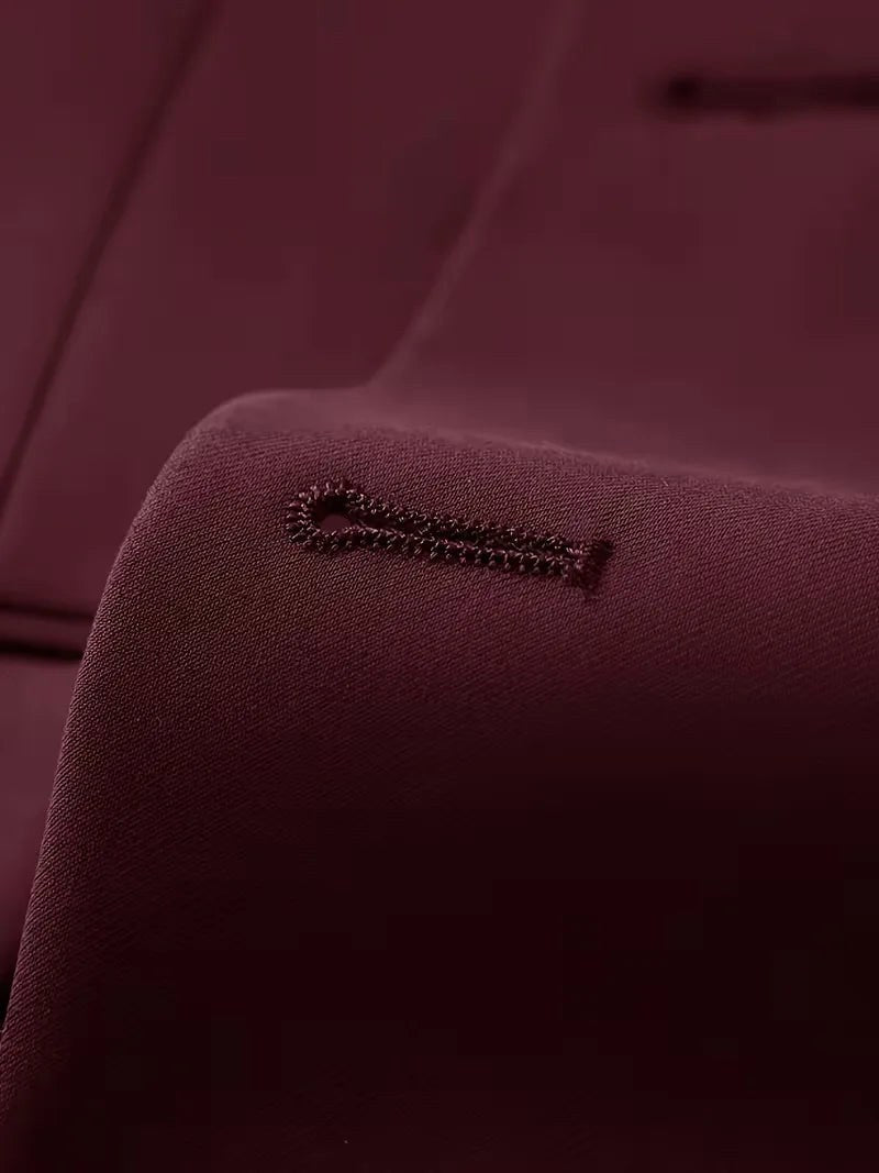 Elliot | Men's Slim-Fit Three-Piece Suit, Double-Breasted Waistcoat Trouser Suit | Animated Apparel