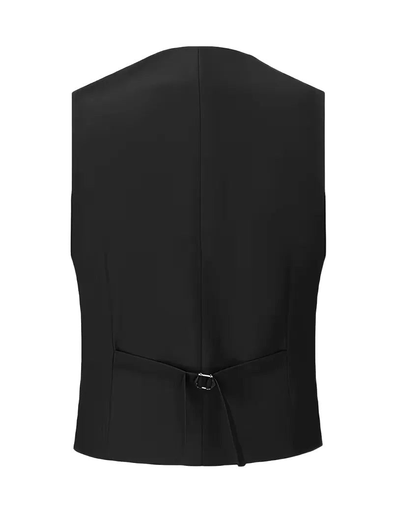 Elliot | Men's Slim-Fit Three-Piece Suit, Double-Breasted Waistcoat Trouser Suit | Animated Apparel