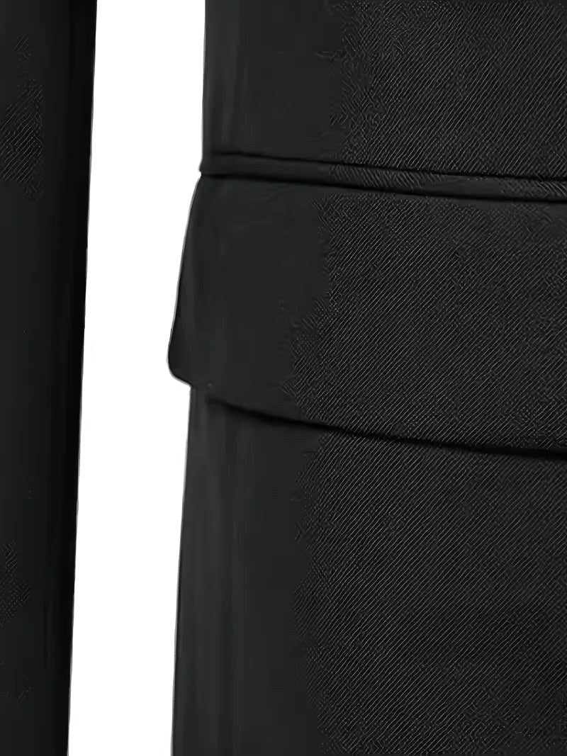 Elliot | Men's Slim-Fit Three-Piece Suit, Double-Breasted Waistcoat Trouser Suit | Animated Apparel