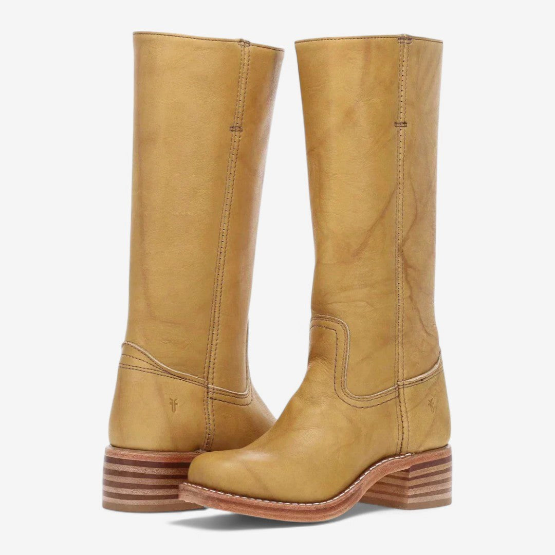 Eloane | Women's Cushioned Slip-On Cowboy Boots, Western-Style Ankle Boots | Animated Apparel | Brown