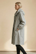Elodie | Women's Relaxed Tailored Trench Coat, Beige Autumn Coat | Animated Apparel