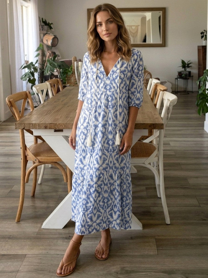 Elvira | Women's Floral Print Maxi Dress - image 4