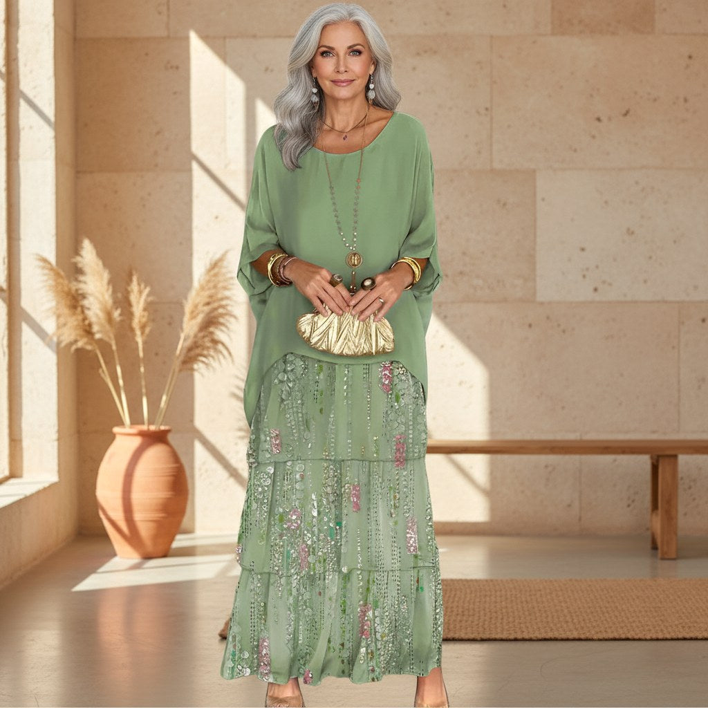 Emery | Women's Layered Boho Maxi Dress - image 1