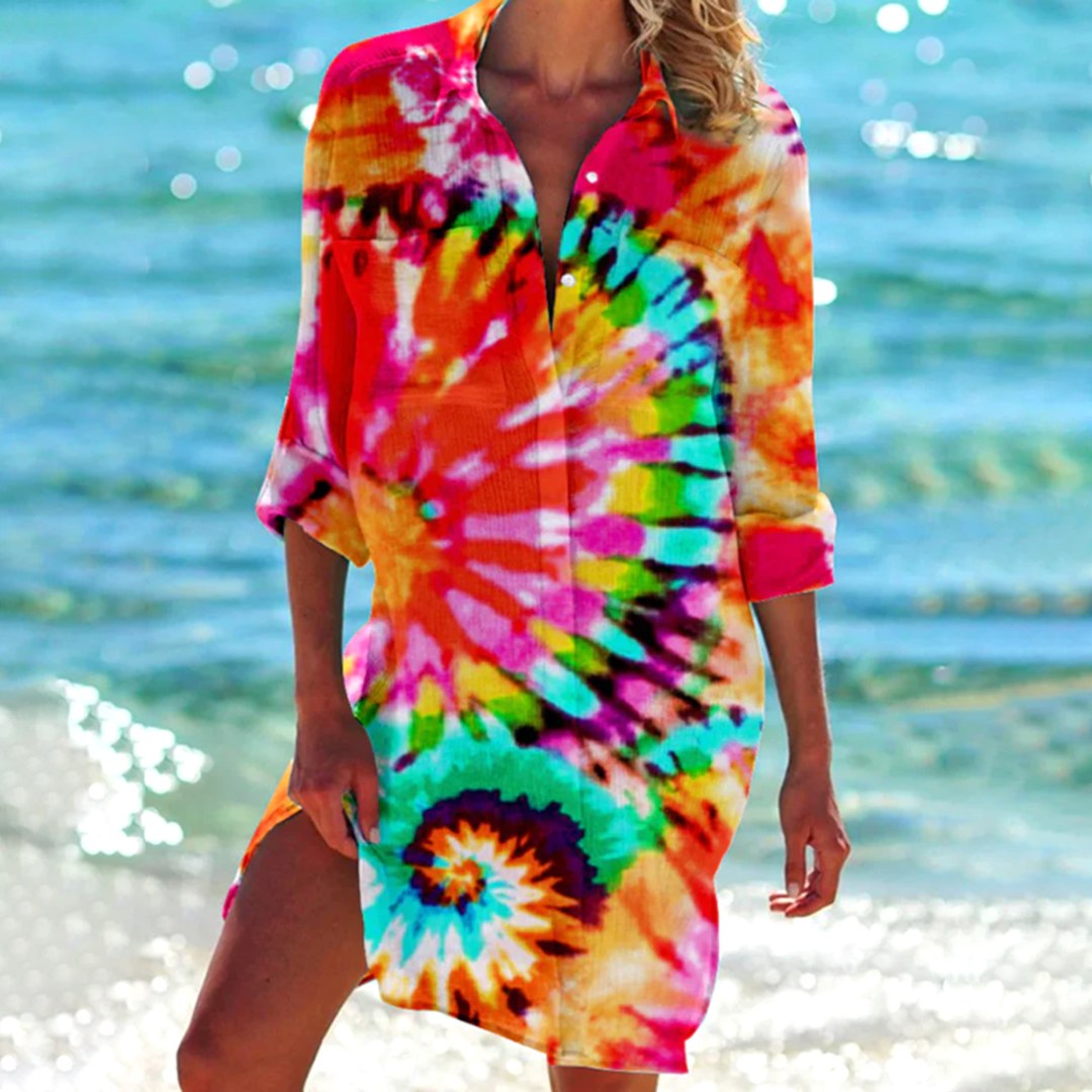 Emery | Women's Relaxed Button-Front Shirt Dress - image 1