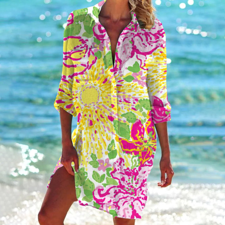Emery | Women's Relaxed Button-Front Shirt Dress - image 9