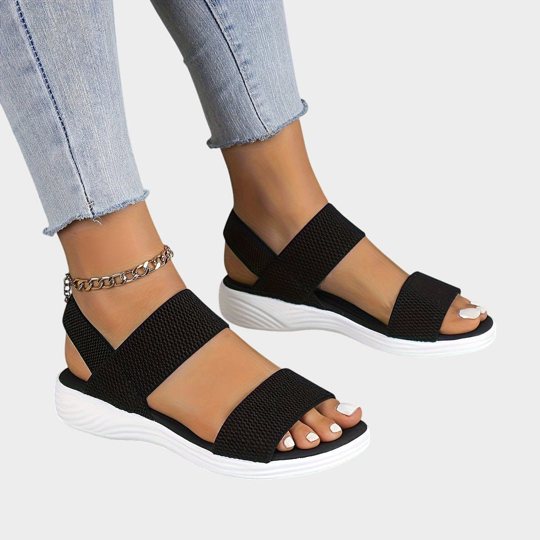 Emilia | Women's Orthopedic Stretch Sandals - Dark Blue