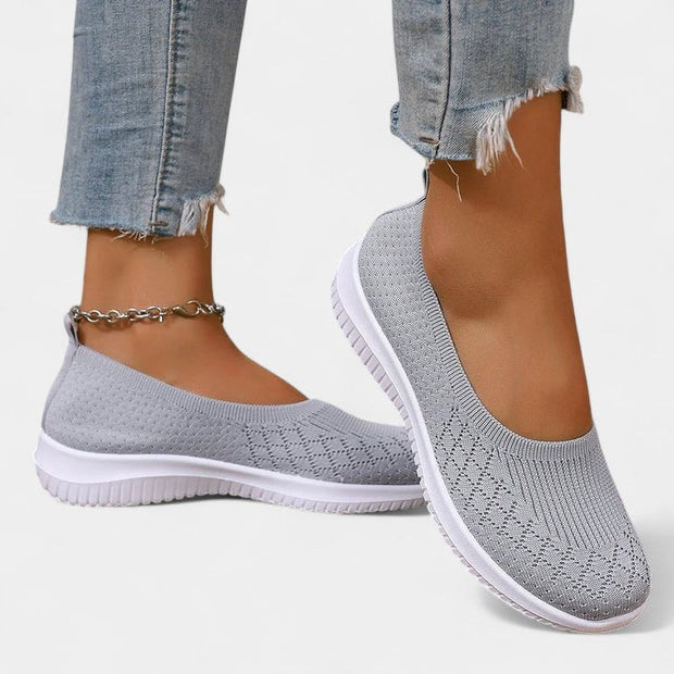 Emily | Women's Comfortable Slip-On Shoes - Gray